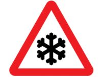 Risk of ice sign
