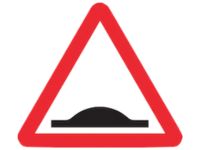 Humps in the road sign