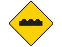 Road Bumps Ahead Sign