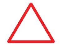Road narrows Traffic Sign