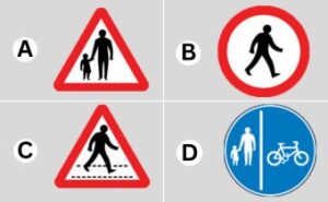Theory Test Practice Road Sign