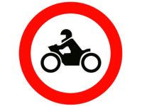 No Motorcycle Traffic Sign