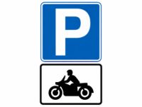 Parking for Motorcycle Sign