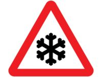 Risk of Ice Traffic Sign