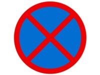 No Stopping Traffic Sign